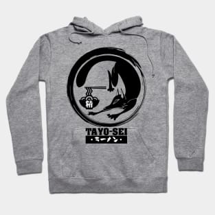 Tayo-Sei Black Fox Front Logo Only Hoodie